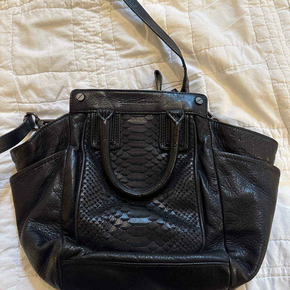 Kenneth Cole Black Textured Purse